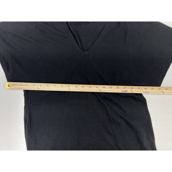 Womens Daisy Fuentes Moda Blouse Size Large Short Sleeve V-Neck - Picture 9 of 11